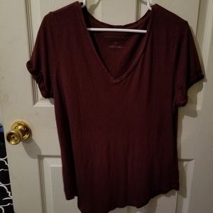 Maroon V-Neck